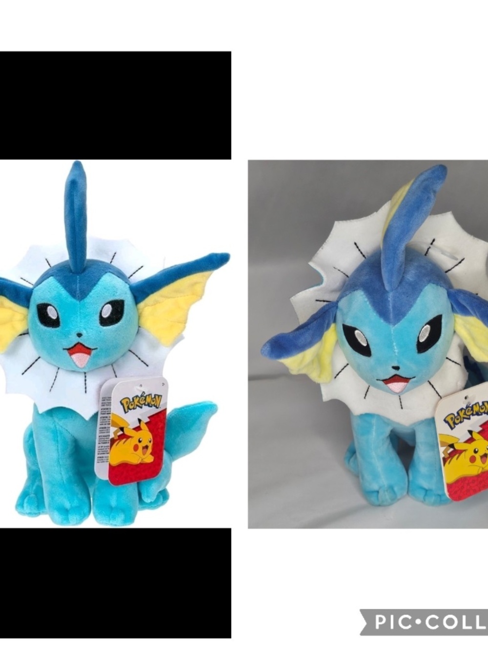 New 2023 Pokemon Jazwares Vaporeon Plush Stuffed Animal Soft Plushie Toy 8"